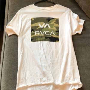 RVCA WHITE CAMO T SHIRT